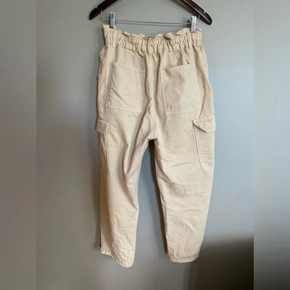 Zara Cargo Jeans Paperbag Size 8 - Picture 9 of 10